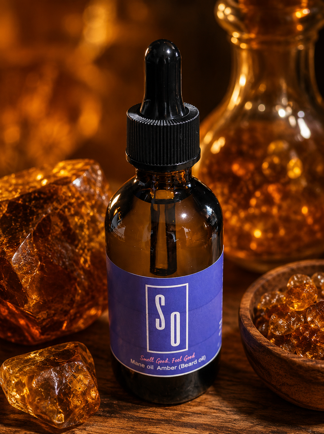 Mane oil Amber (Beard) 2oz (59ml)