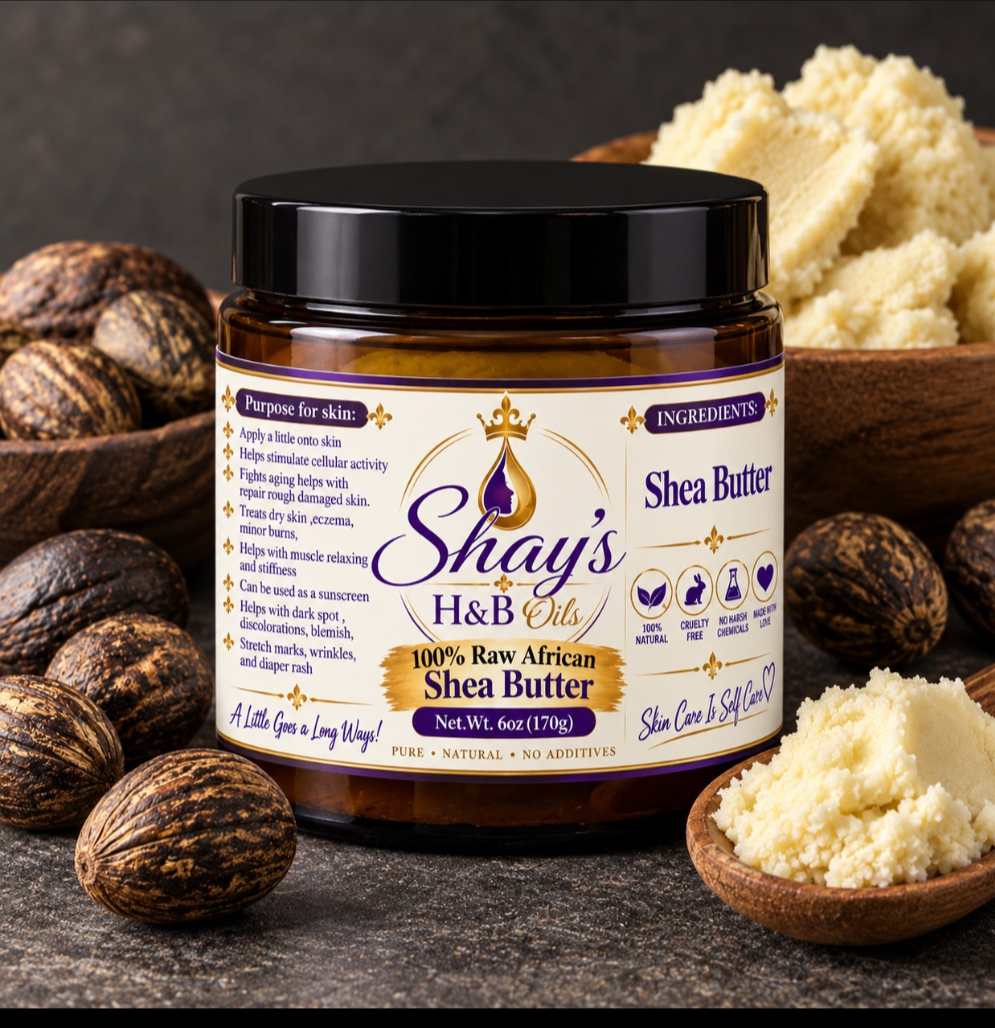 100% Raw African shea butter Net.Wt. 4oz(113g)