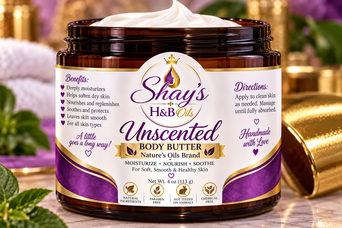 Unscented body butter