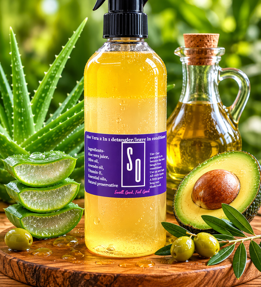 2in1 Aloe vera detangler leave/ in conditioner 16fl.oz.(474)ml