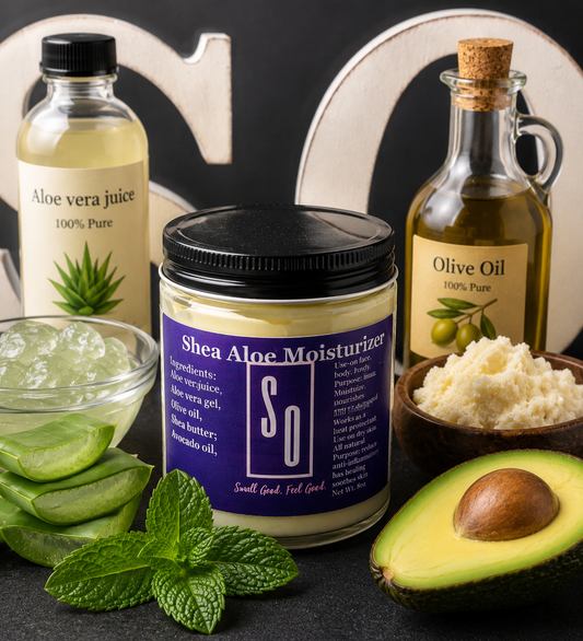 Shea Aloe moisturizer Hair  (Peppermint scent) Net.Wt.6oz(170g)