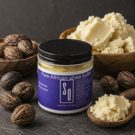 100% Raw African shea butter Net.Wt. 4oz(113g)